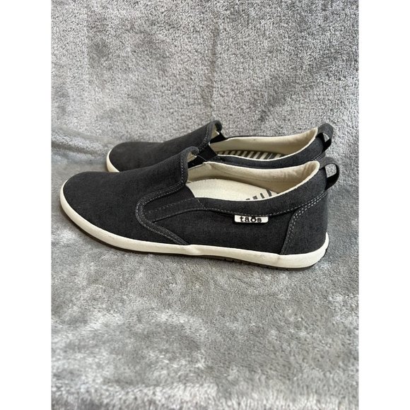 Taos Dandy Shoes Women's 7.5 Gray Charcoal Low Slip On Casual Comfort Sneakers - Picture 3 of 7